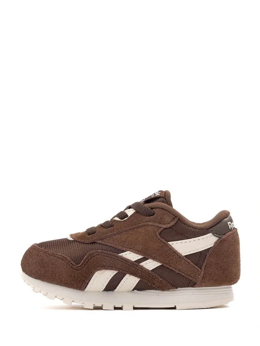 Reebok Baby Classic Athletic Shoes Brown Cream Suede Low Top Sneaker in Box Sz 4